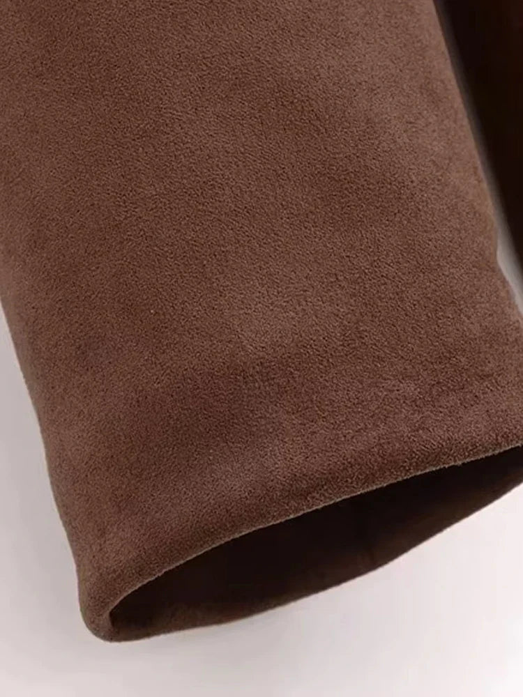 Women’s Faux Suede Loose Jacket