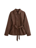 Women’s Faux Suede Loose Jacket