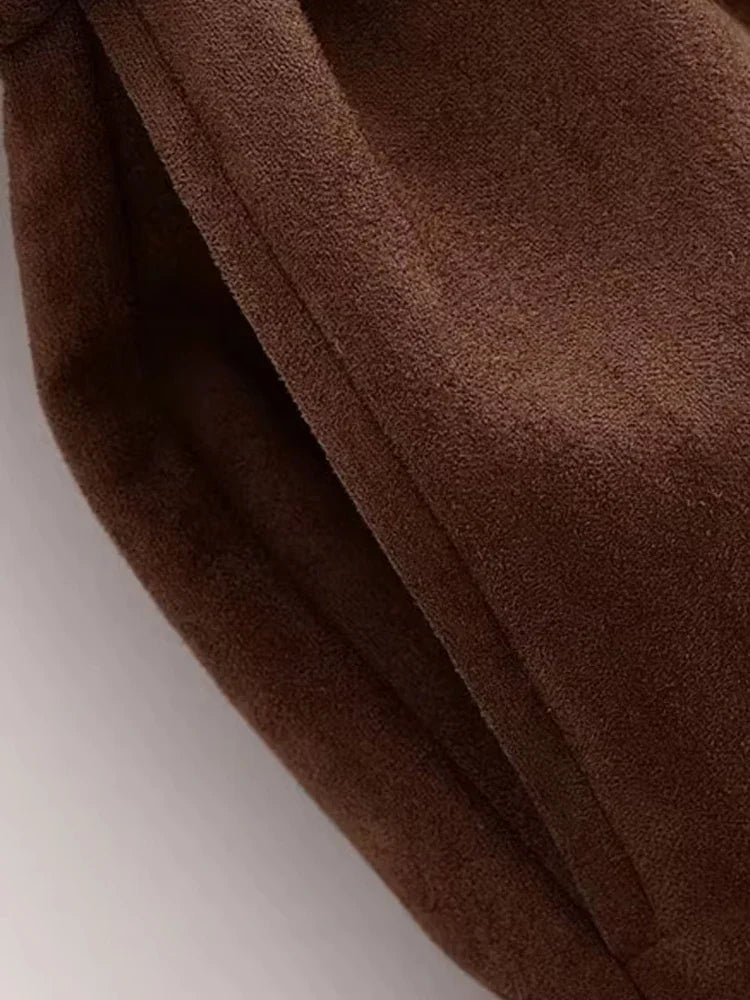 Women’s Faux Suede Loose Jacket