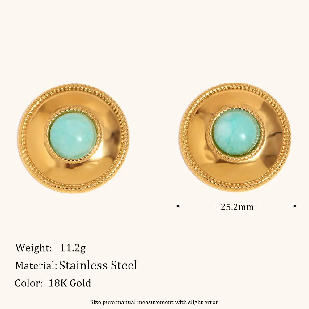 Women’s French Royal Style Earrings - Gold - electronic accessories