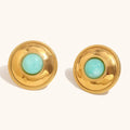 Women’s French Royal Style Earrings - Gold - electronic accessories