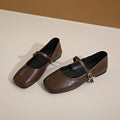 Women’s French Vintage Genuine Leather Flats