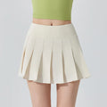 Womens Girl High Waisted Pleated Tennis Skirt