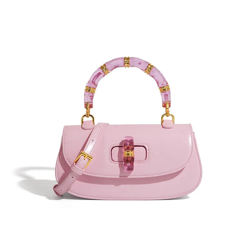 Women’s Handbags Bamboo Handle High-grade Leather