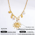 Women’s Handmade Stainless Steel 18K Dold Pearl Necklace - XL31274 / electronic accessories
