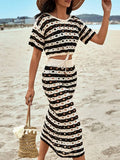 Women’s Knitted Beach Skirt Sets