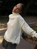 Women's Knitted Turtleneck Sweater