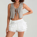 Women’s Layered Ruffle Shorts