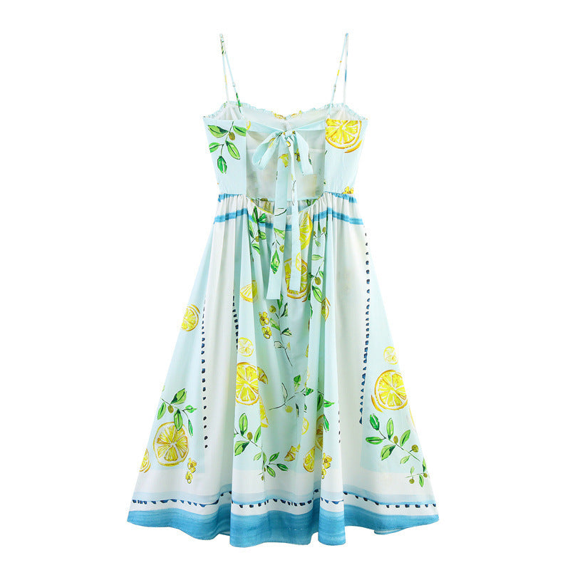Women’s Lemon Printing Dress - Other