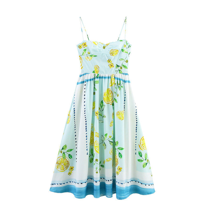 Women’s Lemon Printing Dress - Other