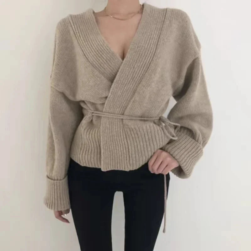 Women’s Long Sleeve Oversized Knitwear - 9521 6941 xin / One Size