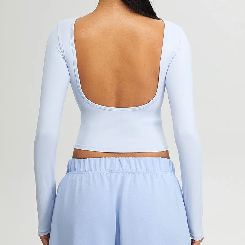 Women’s Long Sleeve Top Yoga Shirts Running T-Shirt