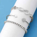 Women’s Loving Heart With Opening Bracelet Creative Retro Simple - electronic accessories