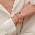 Women’s Loving Heart With Opening Bracelet Creative Retro Simple - Gold - electronic accessories