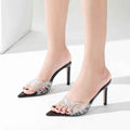 Women's Mules Rhinestone High Heel