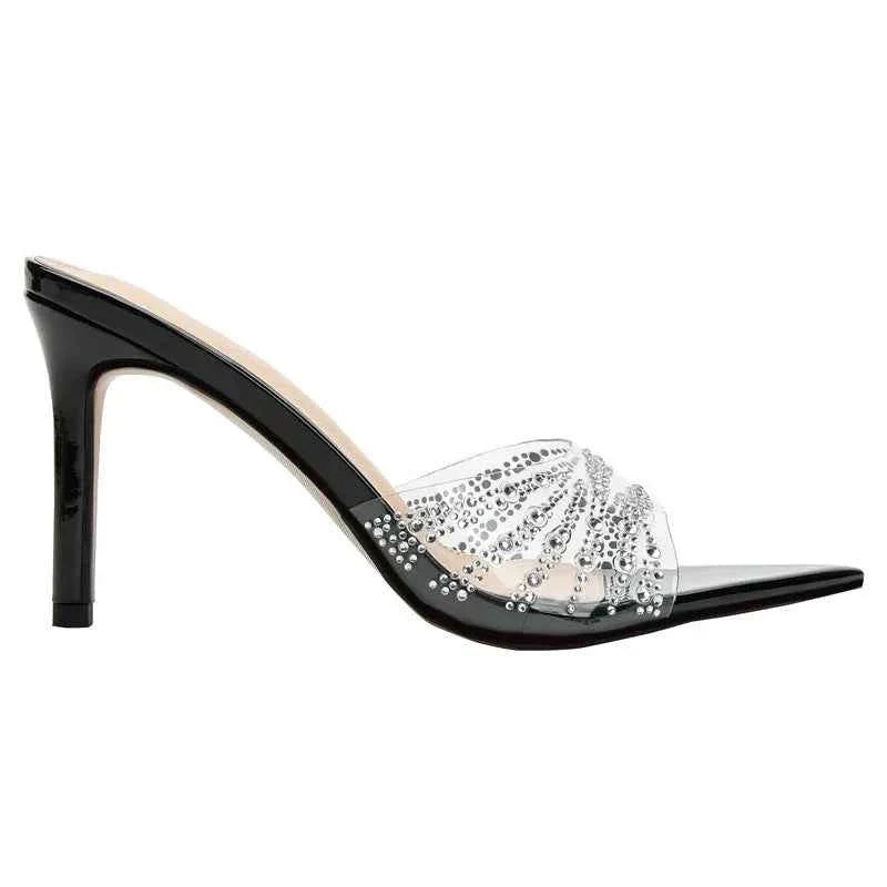 Women's Mules Rhinestone High Heel