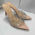 Women's Mules Rhinestone High Heel