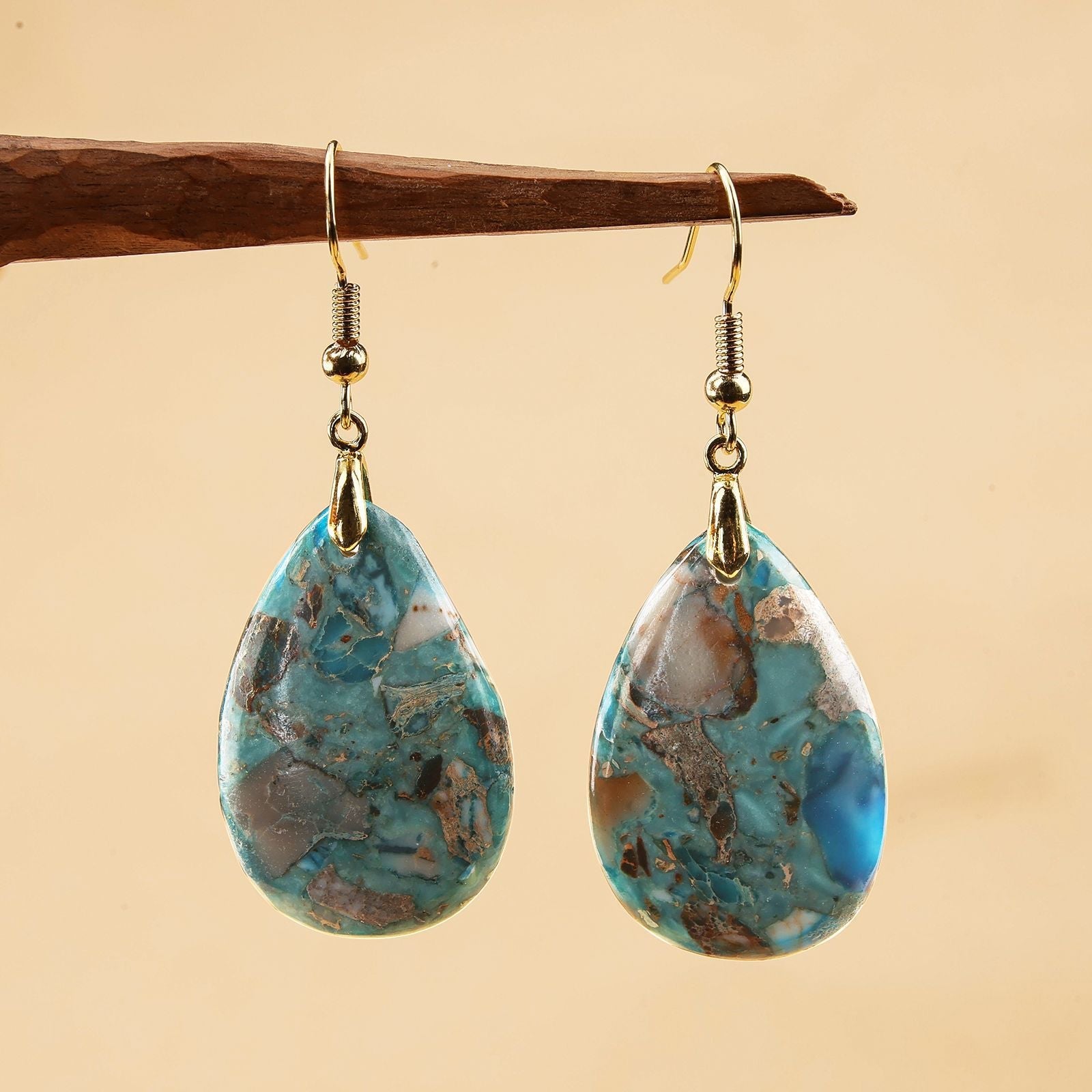 Women’s Natural Stone Simple Earrings - electronic accessories