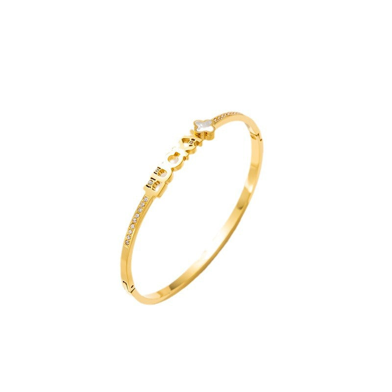 Women’s Non-fading Gold Plated Bracelet - electronic accessories