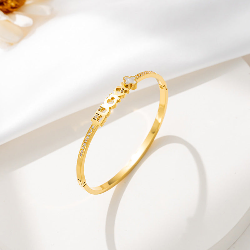 Women’s Non-fading Gold Plated Bracelet - electronic accessories