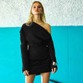 Women's Off The Shoulder Sweater Dress