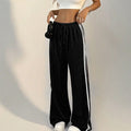 Women’s Pants Streetwear Basic Straight Loose Casual Slim Trousers