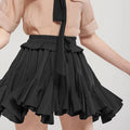 Women’s Ruffle Mini Skirt Casual High Waist