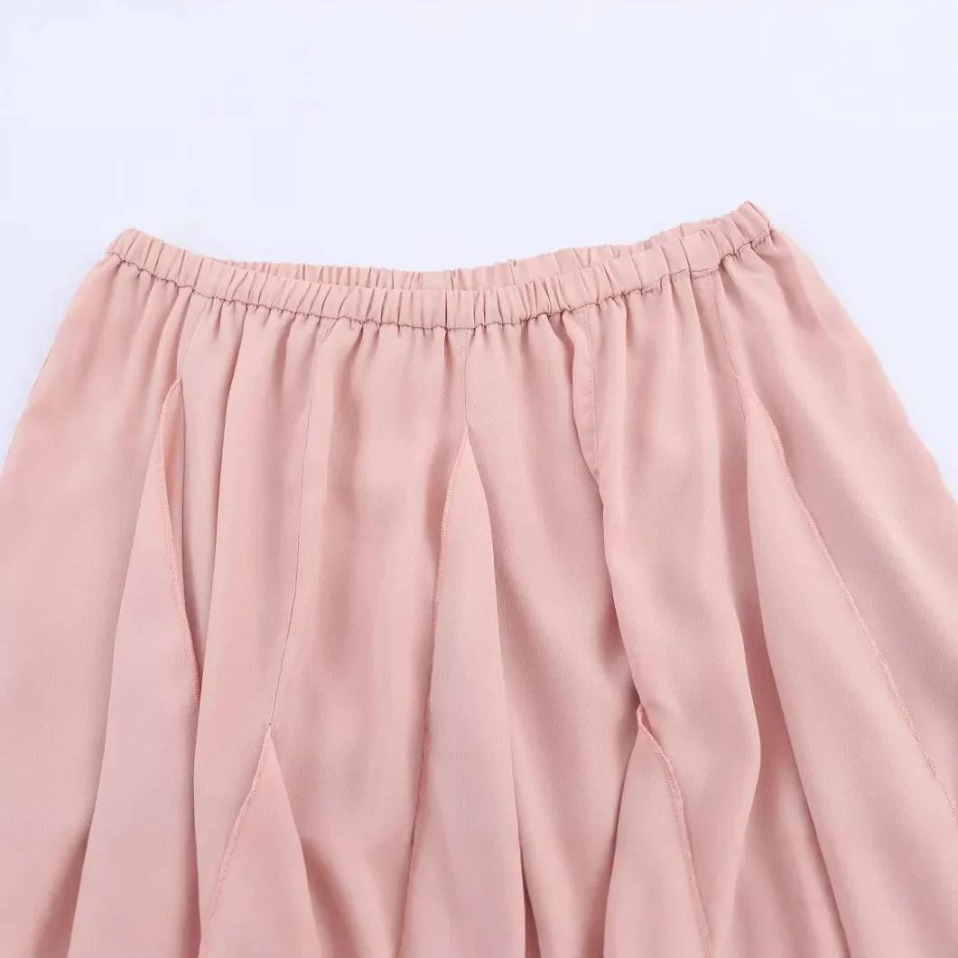 Women’s Ruffled Mini Skirt High Waist