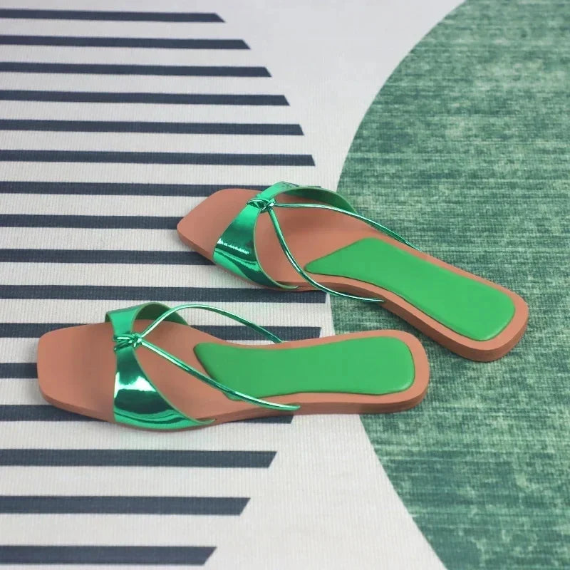 Women’s Sandals Thin Strap - green / 41