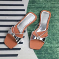 Women’s Sandals Thin Strap - Silver / 37
