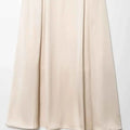 Women's Satin A-line Skirt High Waist
