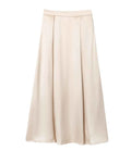 Women's Satin A-line Skirt High Waist