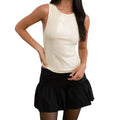 Women’s Sequin Glitter Tank Top - Beige / S