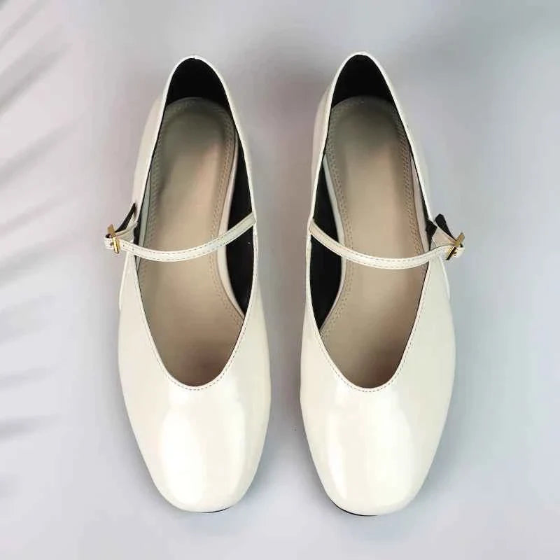 Women's Shoes Shallow Buckle Strap Soft Sole High Quality
