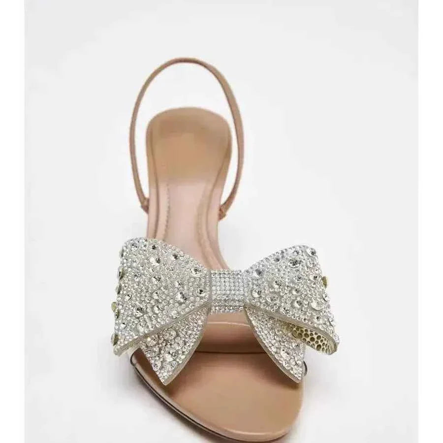 Women's Shoes With Shiny Bow