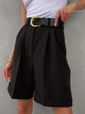 Women’s Shorts Cotton High Waist Casual