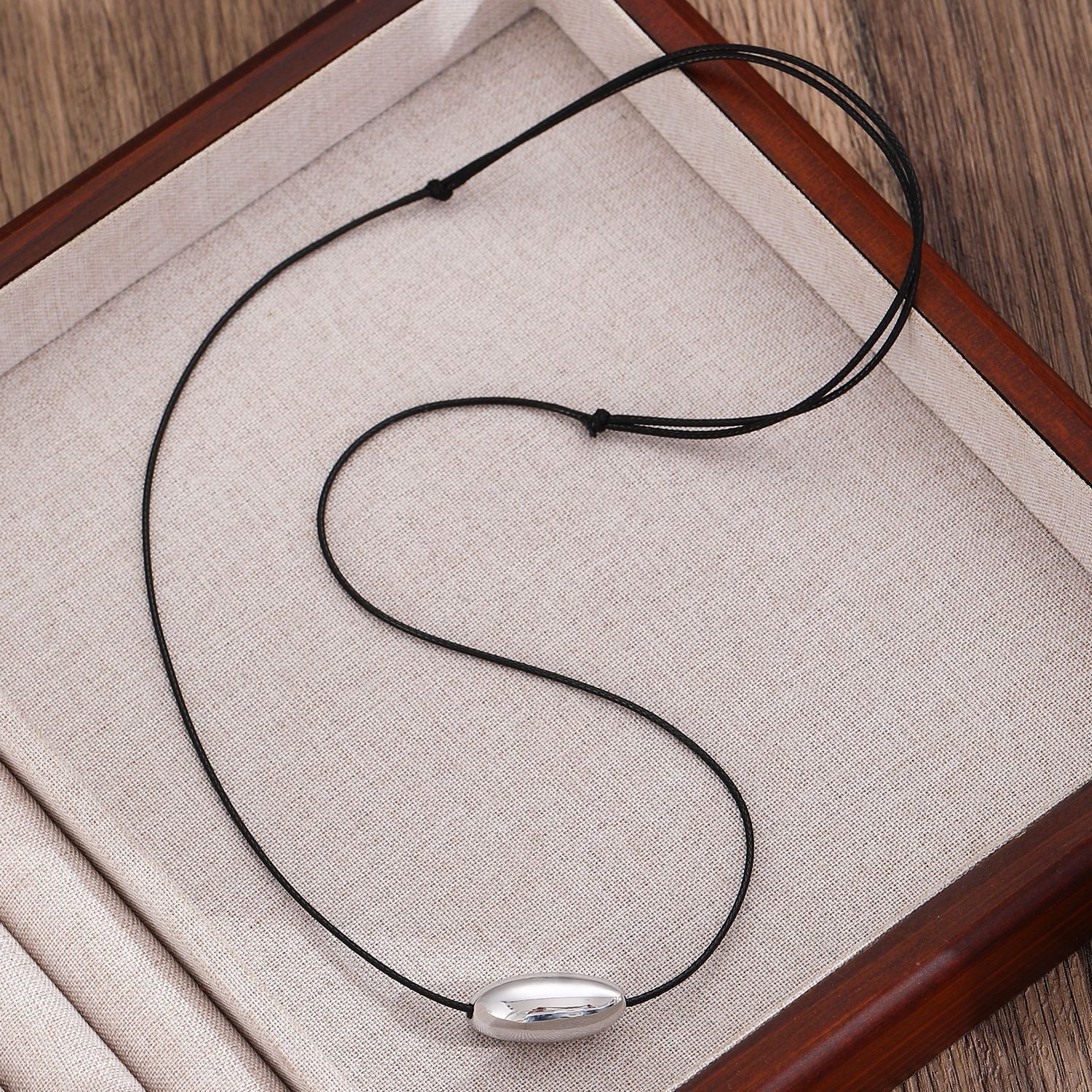 Women’s Simple Ball Love Knotted Bracelet Necklace - White K Water Drop 11814 - electronic accessories