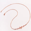 Women’s Simple Fashion Personality Bow Necklace - Rose Gold - electronic accessories