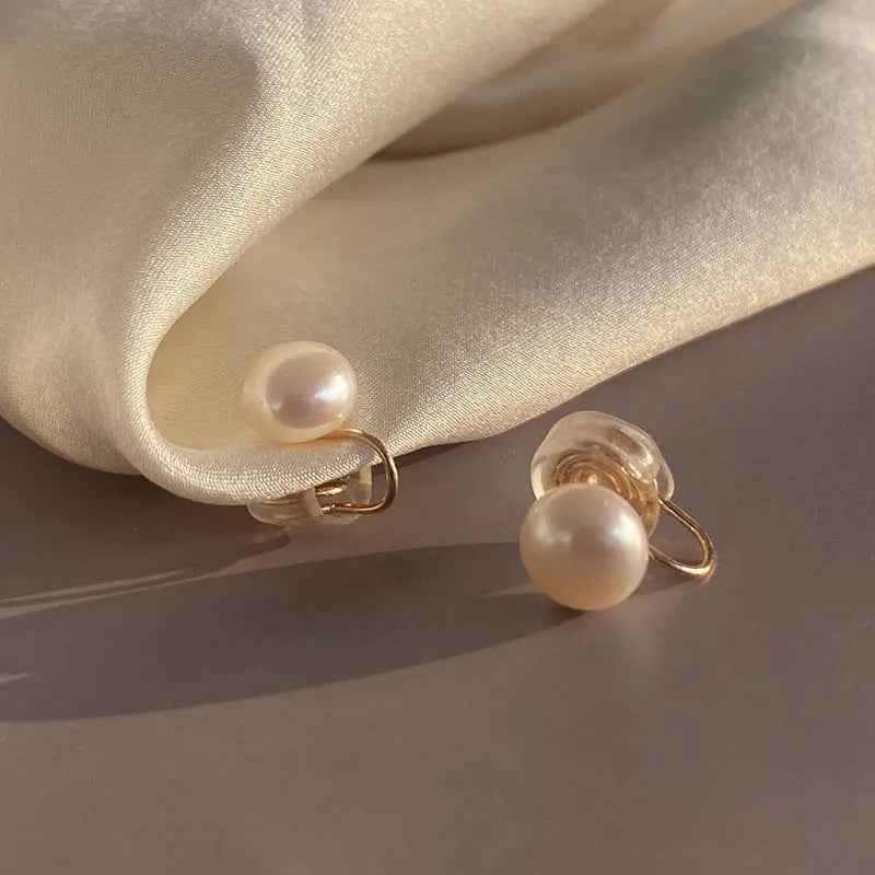 Women’s Simple Freshwater Pearl All-match Earrings - electronic accessories