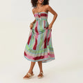 Women’s Sleeveless Strapless Long Dress Bohemian