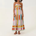 Women’s Sleeveless Strapless Long Dress Bohemian