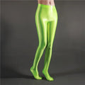 Women’s Slim Solid Tights High Waist Super Elastic - Green / XL