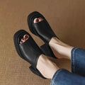 Women's Slippers High Heels Thick Bottom Round Head Open Toe Sandals