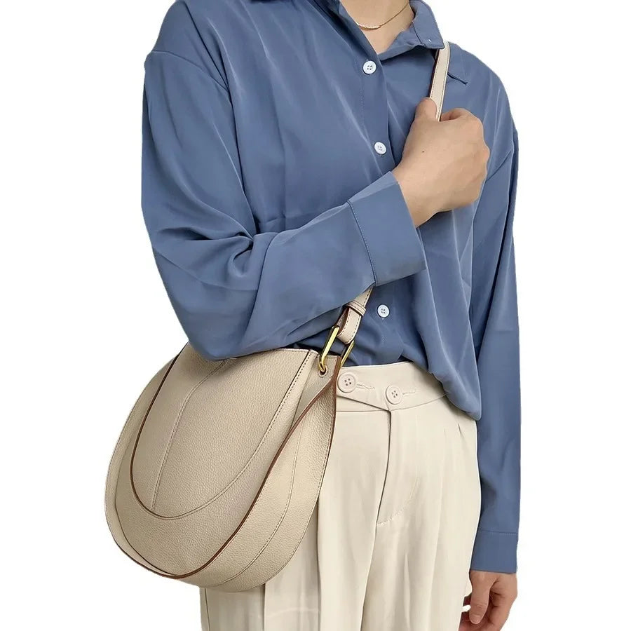 Women’s Soft Leather Niche Crossbody Bag