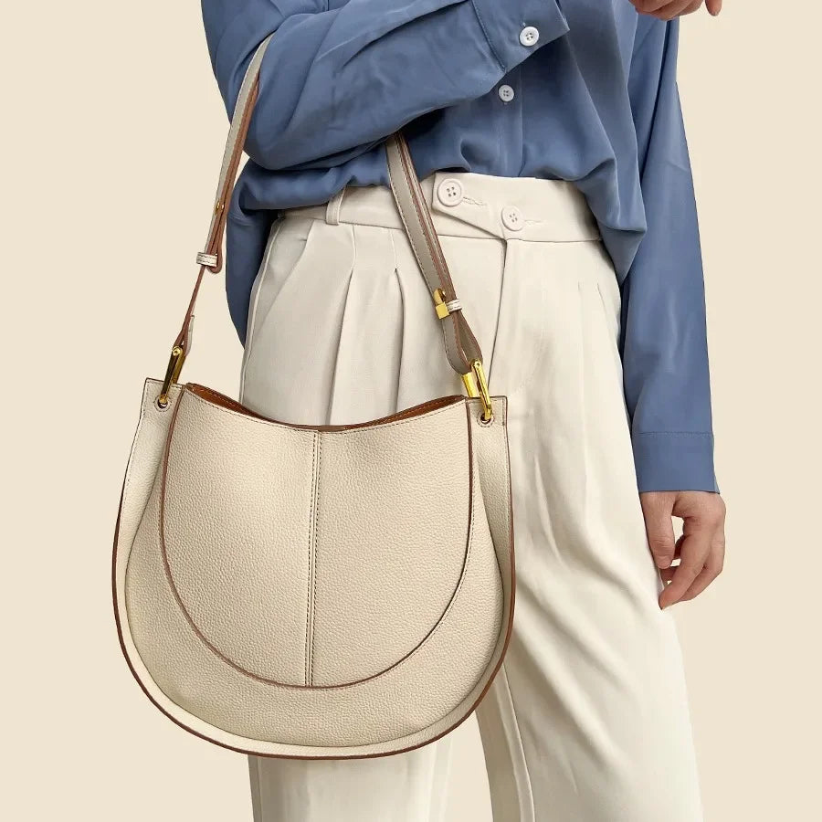 Women’s Soft Leather Niche Crossbody Bag