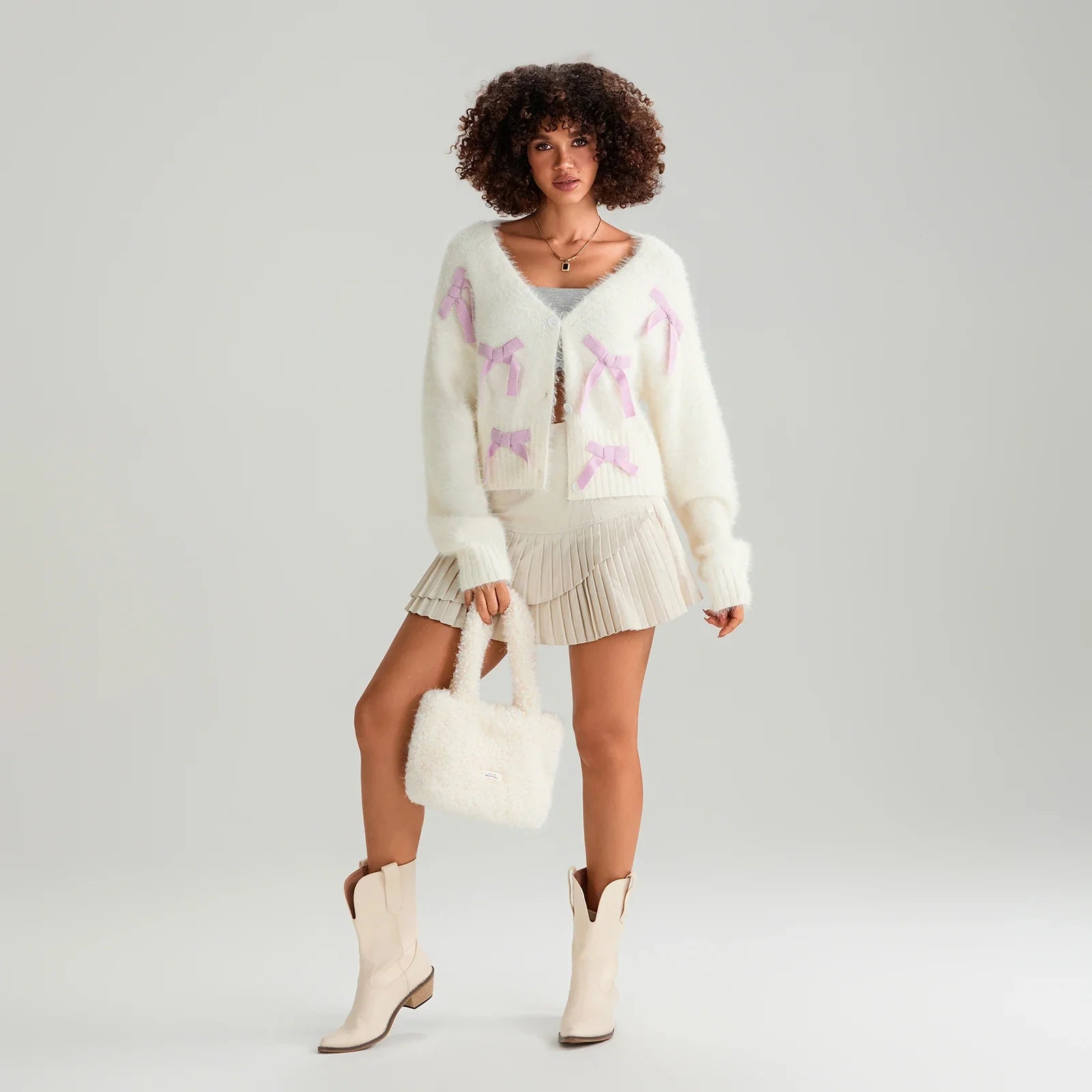 Women’s Solid Color Button Down Knit Cardigan