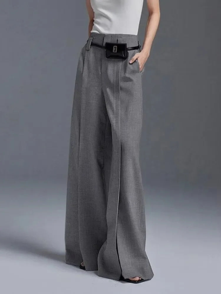 Women’s Solid Color Commute Suit Pants