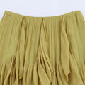 Women’s Splicing Irregular Versatile Solid Color Temperament Half Skirt