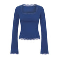 Women’s Spring Lace Trim Tee Shirt Blouses