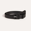 Women’s Square Buckle Belt PU Leather - black / 100cm